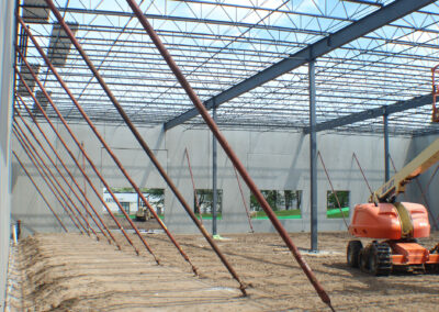 Bar Joists Installation at New Production Facility