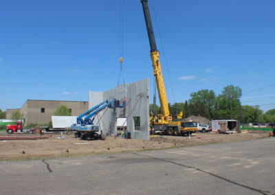 Precast Panel Installation at New Production Facility Project Site